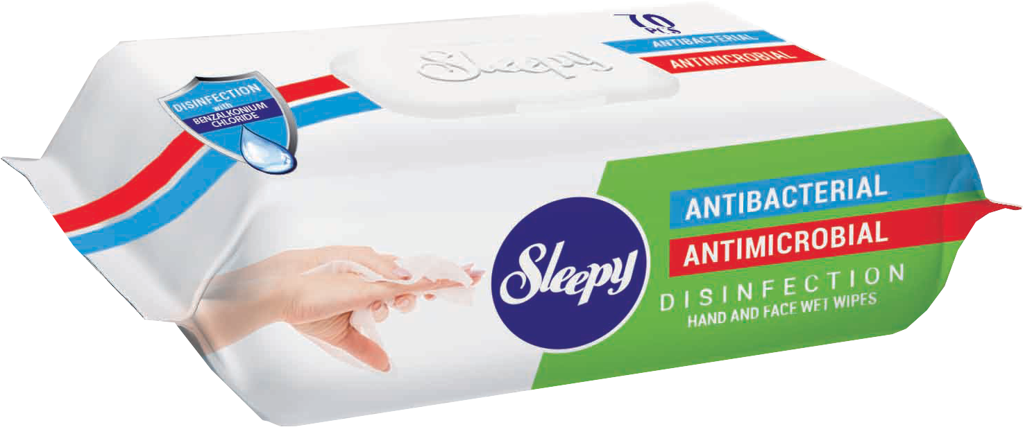 Wipes Antibacterial and antimicrobial 70