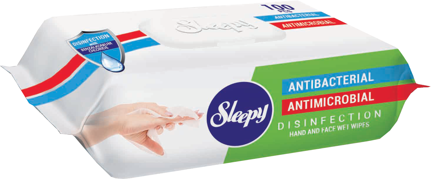 Wipes Antibacterial and antimicrobial 100