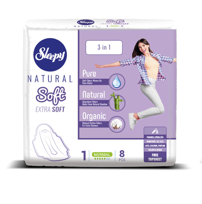 Natural Sanitary Towels Soft Extra Soft 1